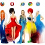 If Browsers Were Women In Dresses