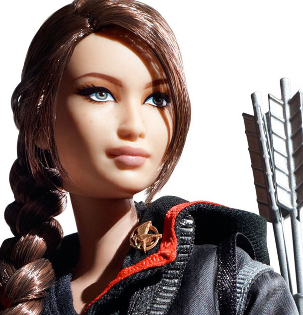Hunger Games Katniss doll wears a hooded jacket top and militarystyle 