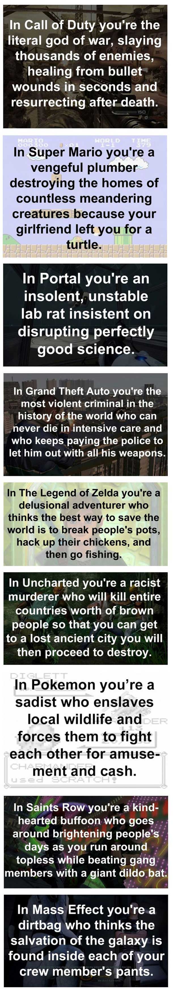 Video Games Summed Up By A Cynic